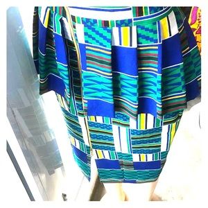 African Print Pencil Skirt